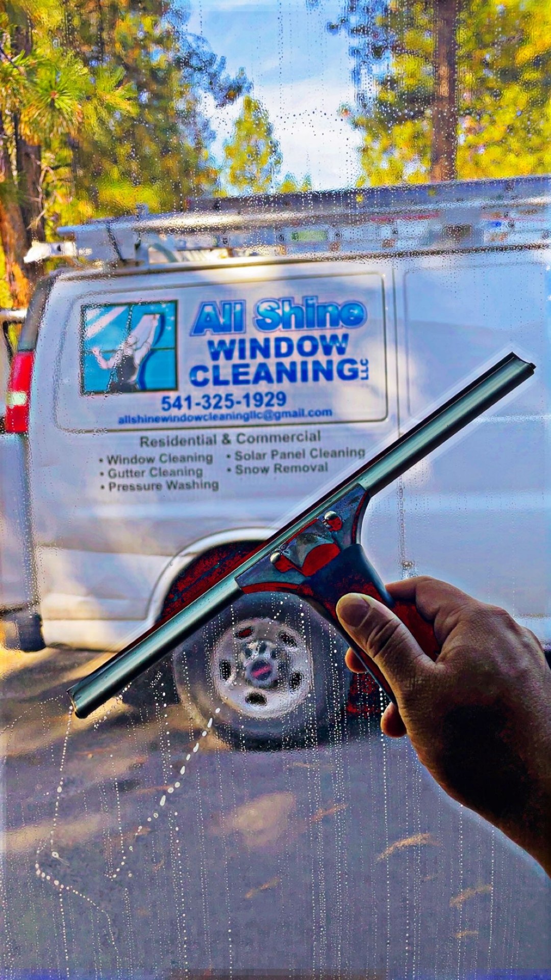Streak-Free Finish window cleaning
